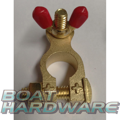 Solid Brass Battery Terminal - Positive