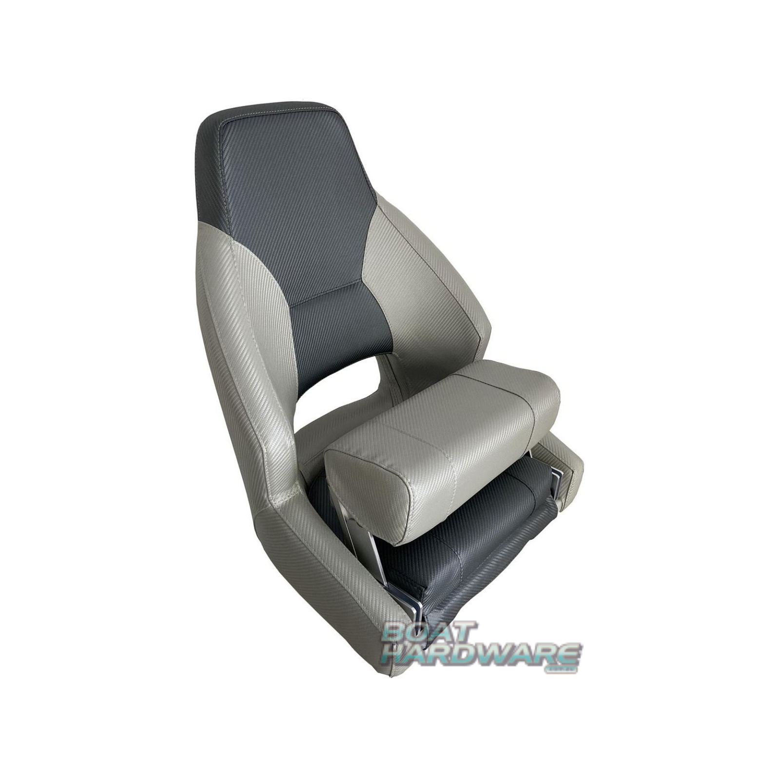MiDMarine 2 x Premium Centurion Boat Seats Grey/Charcoal Style 