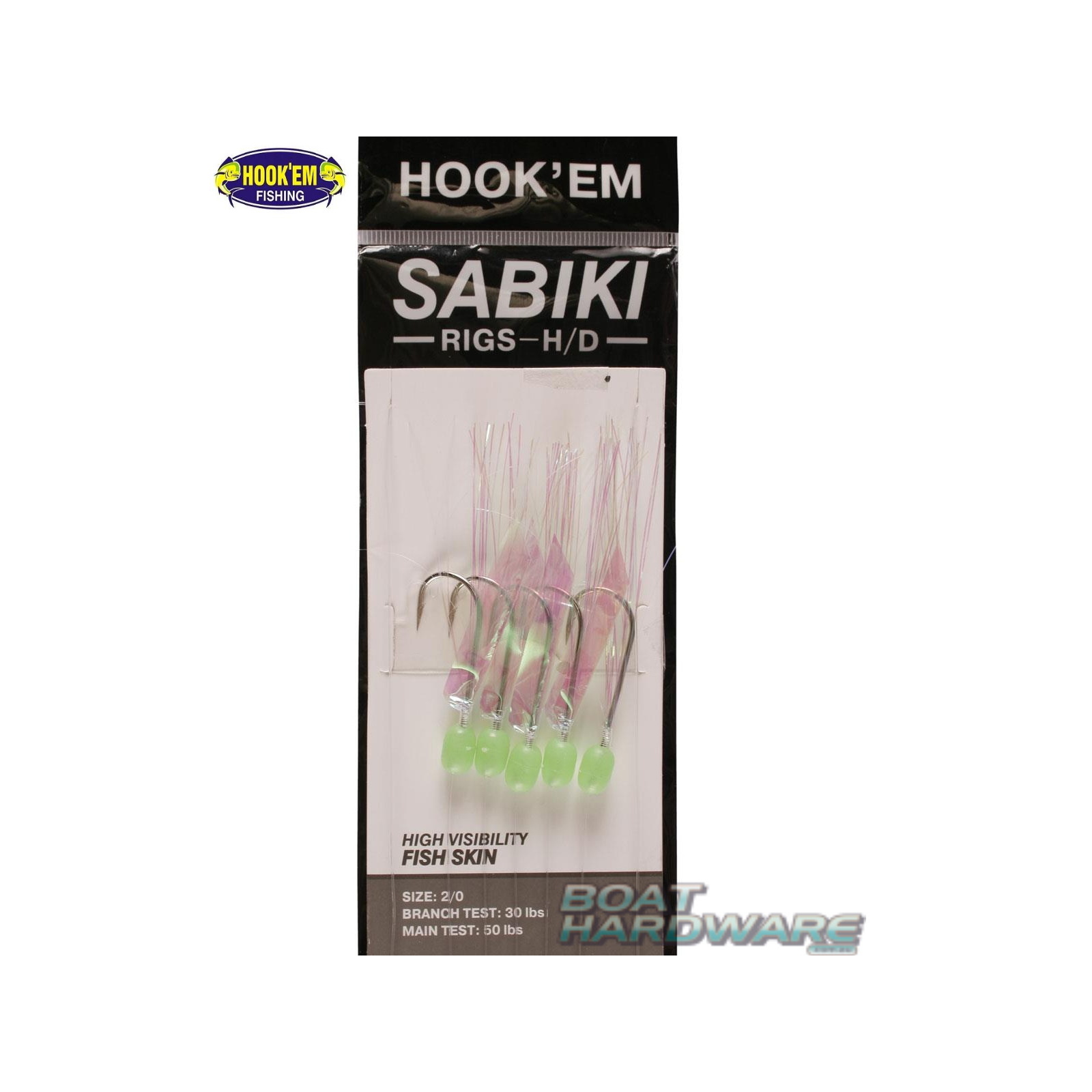 Sabiki 5 Hook Rig Live Bait Jig Size 2/0 Extra Sharp